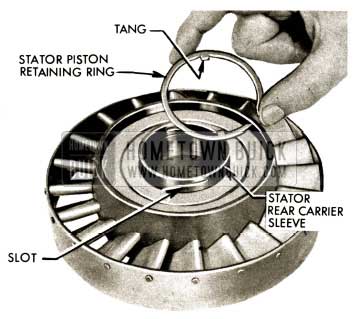 1958 Buick Flight Pitch Dynaflow Install Stator Piston Retaining Ring