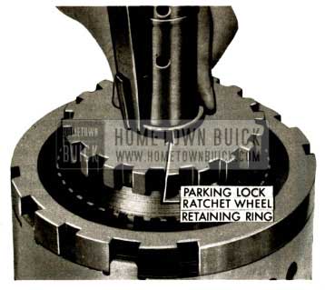 1958 Buick Flight Pitch Dynaflow Parking Lock Ratchet Wheel Retaining Ring