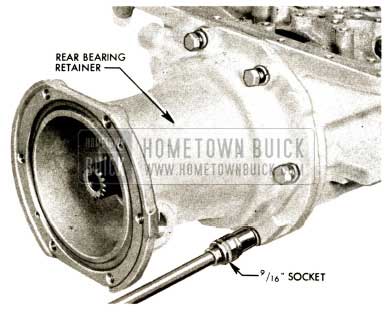 1958 Buick Flight Pitch Dynaflow Rear Bearing Retainer Removal