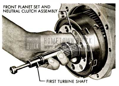 1958 Buick Flight Pitch Dynaflow Remove First Turbine Shaft
