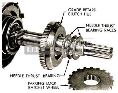1958 Buick Flight Pitch Dynaflow Remove Parking Lock Ratchet Wheel and Grade Retard