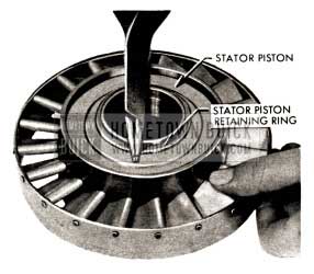 1958 Buick Flight Pitch Dynaflow Remove Stator Piston Retaining Ring