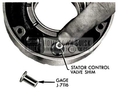 1958 Buick Flight Pitch Dynaflow Stator Control Valve Shim