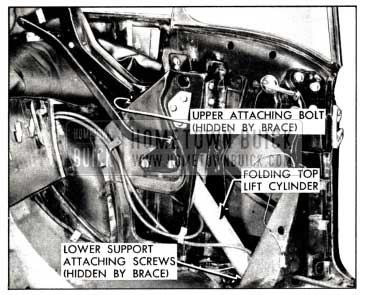 1958 Buick Folding Top Lift Cylinder Installation-Series 40-60