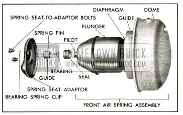 1958 Buick Front Air Spring Assembly (Exploded View)