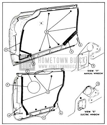 1958 Buick Front and Rear Door Water Deflector Installation