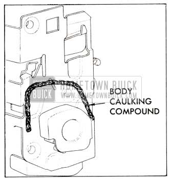 1958 Buick Front Door Lock Sealing