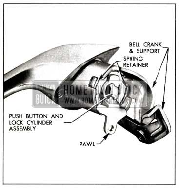 1958 Buick Front Door Outside Handle Assembly-Four-Door Bodies Close-Up