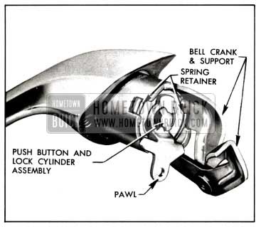 1958 Buick Front Door Outside Handle Assembly-Four-Door Models