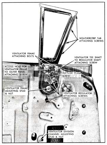 1958 Buick Front Door Ventilator Overview