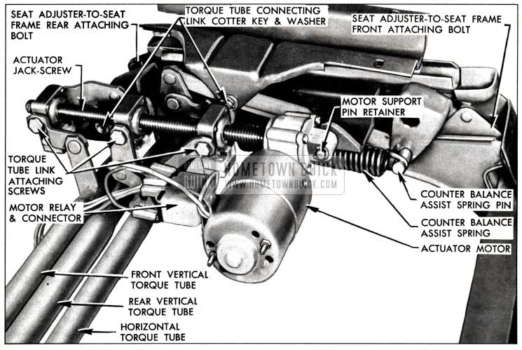 1958 Buick Front Seat Adjuster-Left