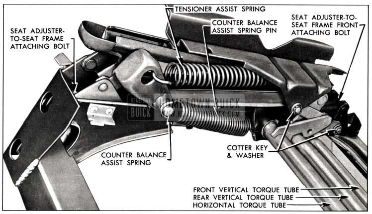 1958 Buick Front Seat Adjuster-Right