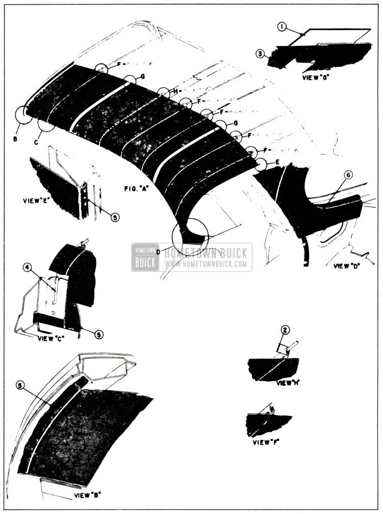 1958 Buick Headlining Attachment