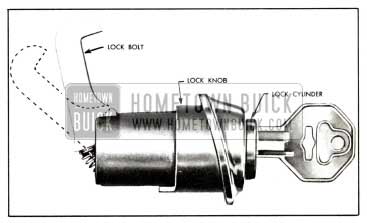 1958 Buick Instrument Panel Compartment Door Lock Cylinder Removal