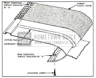 1958 Buick Instrument Panel Upper Cover Installation