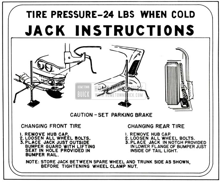 1958 Buick Jack Instructions