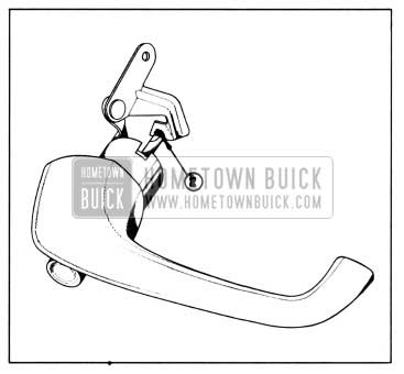 1958 Buick Lubrication of Door Outside Handle