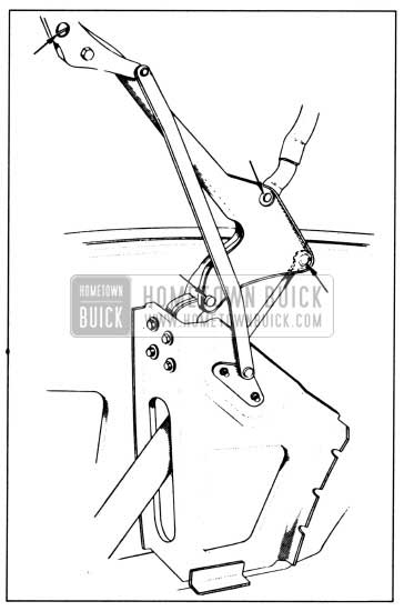 1958 Buick Lubrication of folding Top Linkage