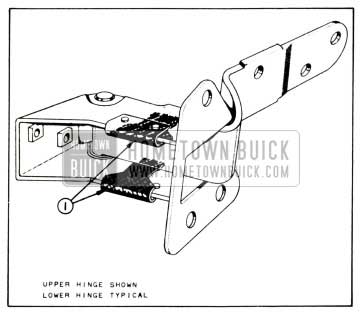 1958 Buick Lubrication of Front Door Hinge Hold-Open Clips