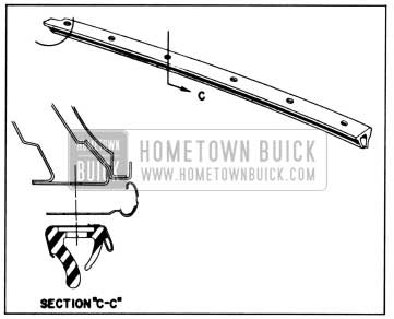 1958 Buick Lubrication of Side Roof Rail Weatherstrip