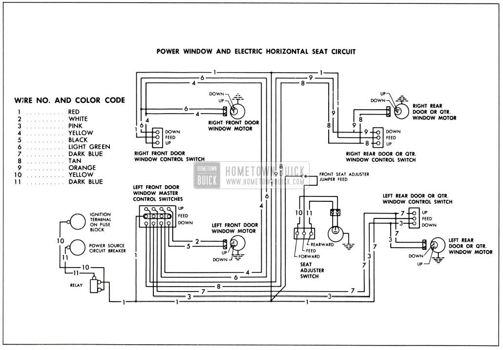 1958 Buick Power Circuit with Electric Horizontal Seats