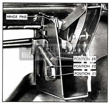 1958 Buick Rear Compartment Hinge Adjustment-Convertibles