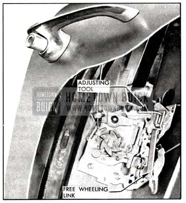 1958 Buick Rear Door Lock Free-Wheeling Adjustment
