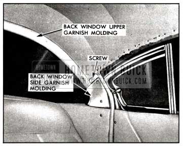 1958 Buick Removal of Back Window Garnish Moldings
