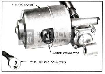 1958 Buick Socket and Blade Type Connector for Seat Motor