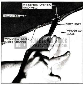 1958 Buick Windshield Glass Removal