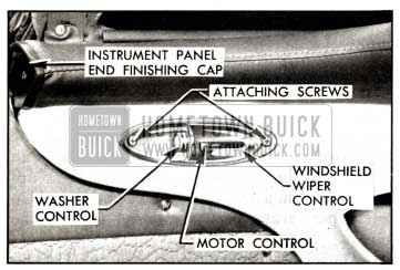 1958 Buick Windshield Wiper Control Attachment