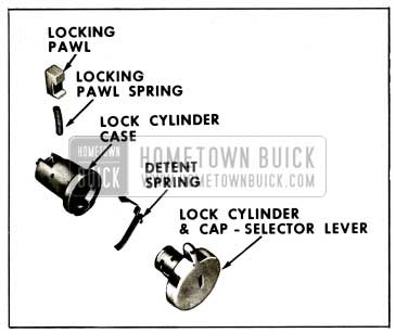 1959 Buick Disassembly of Outside Lock Cylinder and Case