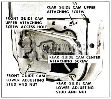 1959 Buick Rear Door Window Adjustment - Studs and Nuts