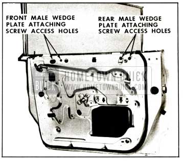 1959 Buick Rear Door Window Adjustments Illustration