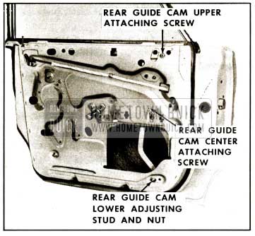 1959 Buick Rear Door Window Rear Guide Cam Removal