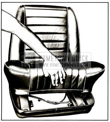 1959 Buick Removal of Bucket Seat Cushion