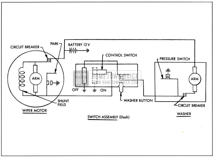 1959 Buick Wiring Diagram Single Speed System