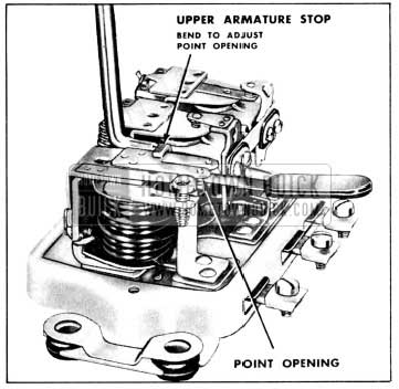 1956 Buick Adjustment of Cutout Relay Contact Point Openings