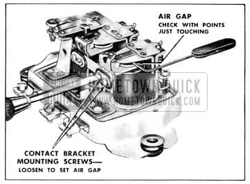 1956 Buick Adjustment of Voltage Regulator Air Gap