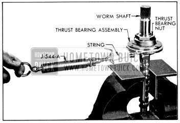 1956 Buick Checking Thrust Bearing Preload