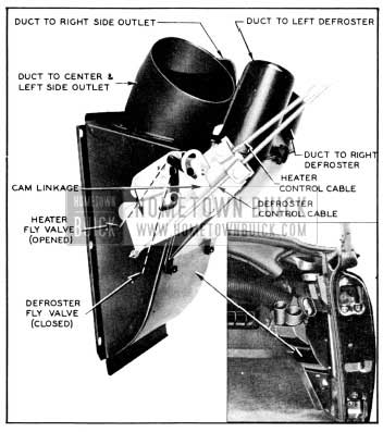 1956 Buick Heater and Defroster Core Inner Housing
