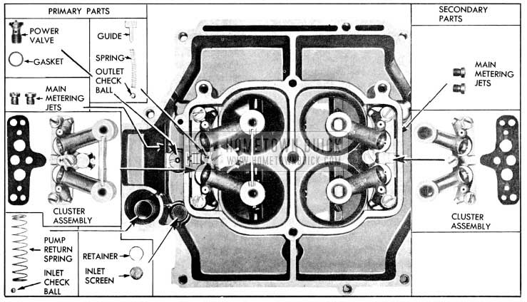 1956 Buick Main Rochester Carburetor Body Parts