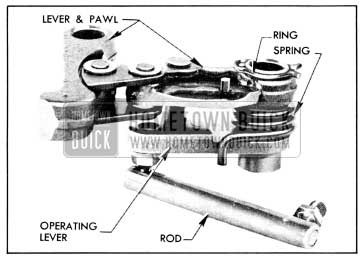 1956 Buick Parking Lock Pawl and Lever Assembly