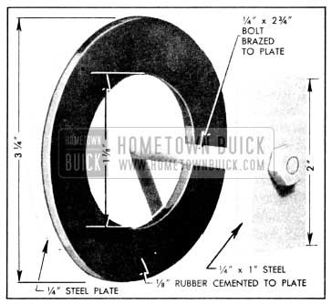 1956 Buick Plate and Washer for Pump Test