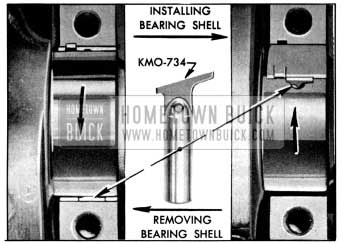 1956 Buick Removing and Installing Crankshaft Bearing Upper Shell