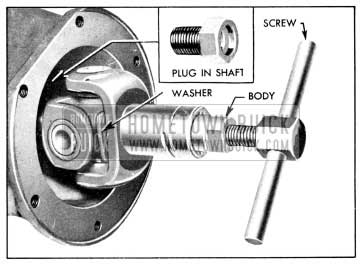 1956 Buick Removing Universal Joint with Puller J 682-A