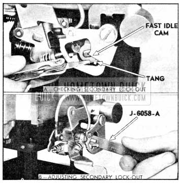 1956 Buick Secondary Lock-Out Adjustment