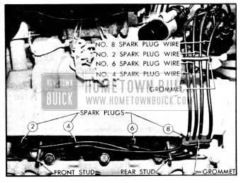 1956 Buick Spark Plug Wires-Left Bank