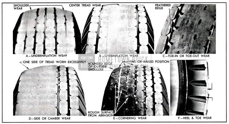 1957 Buick Abnormal Tire Tread Wear Patterns