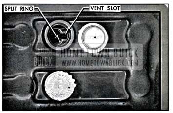 1957 Buick Battery Filler Well